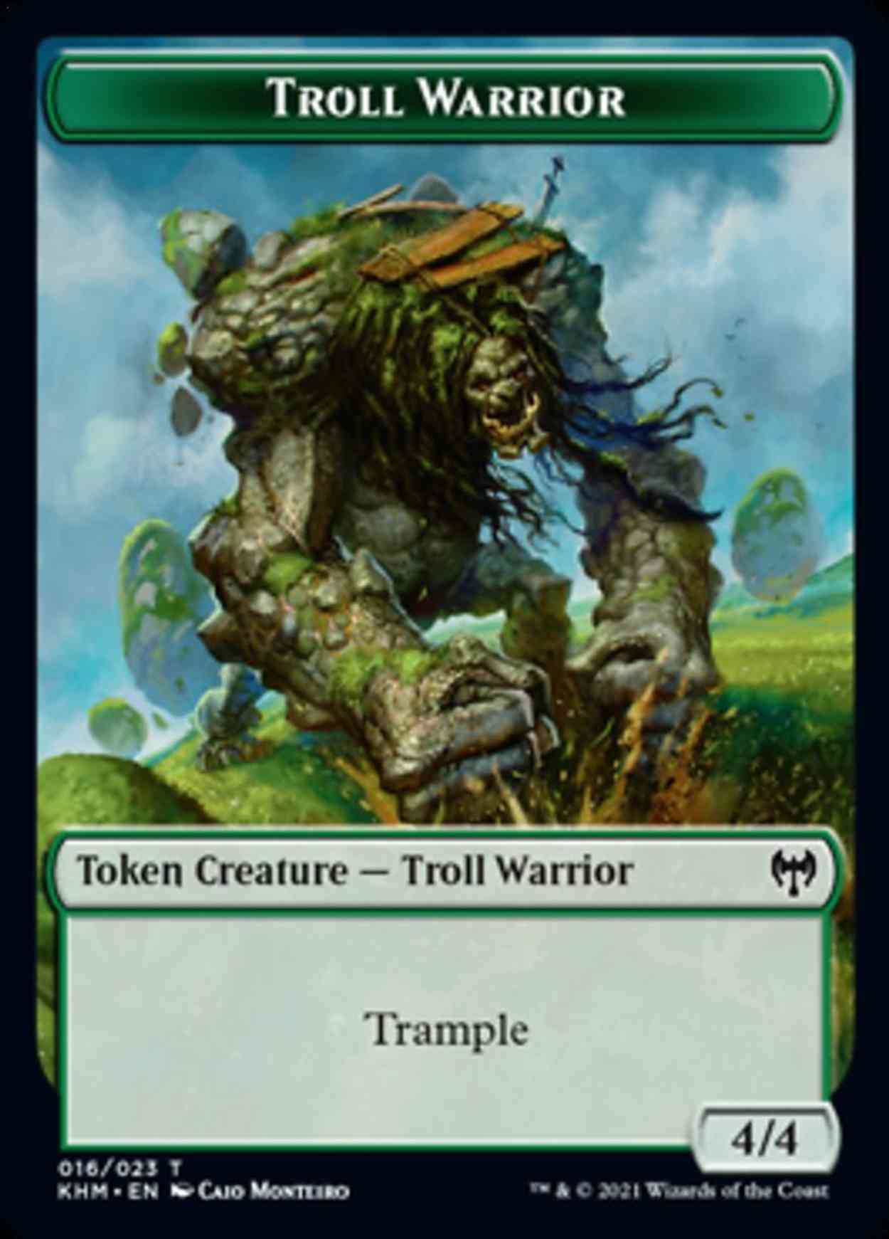 Troll Warrior Token magic card front