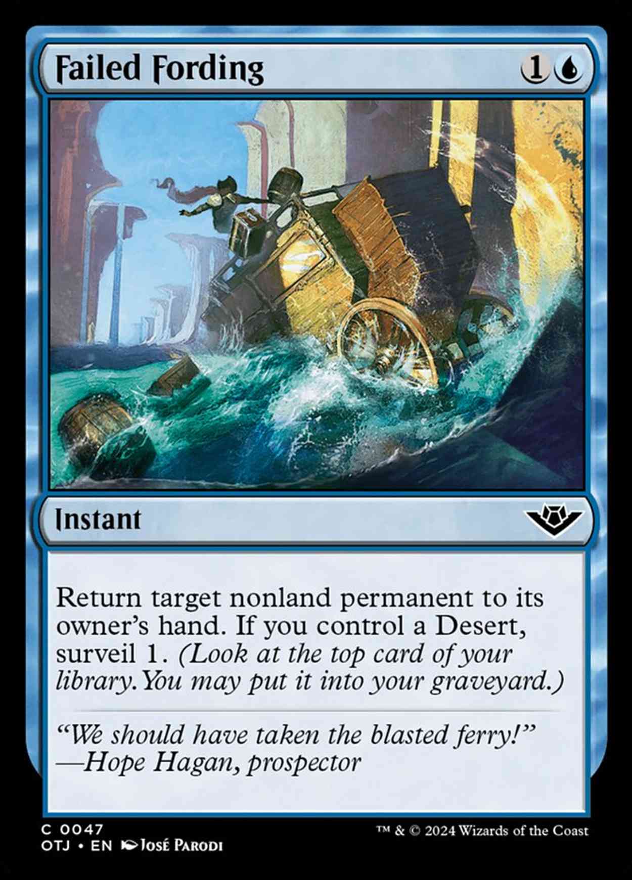 Failed Fording magic card front