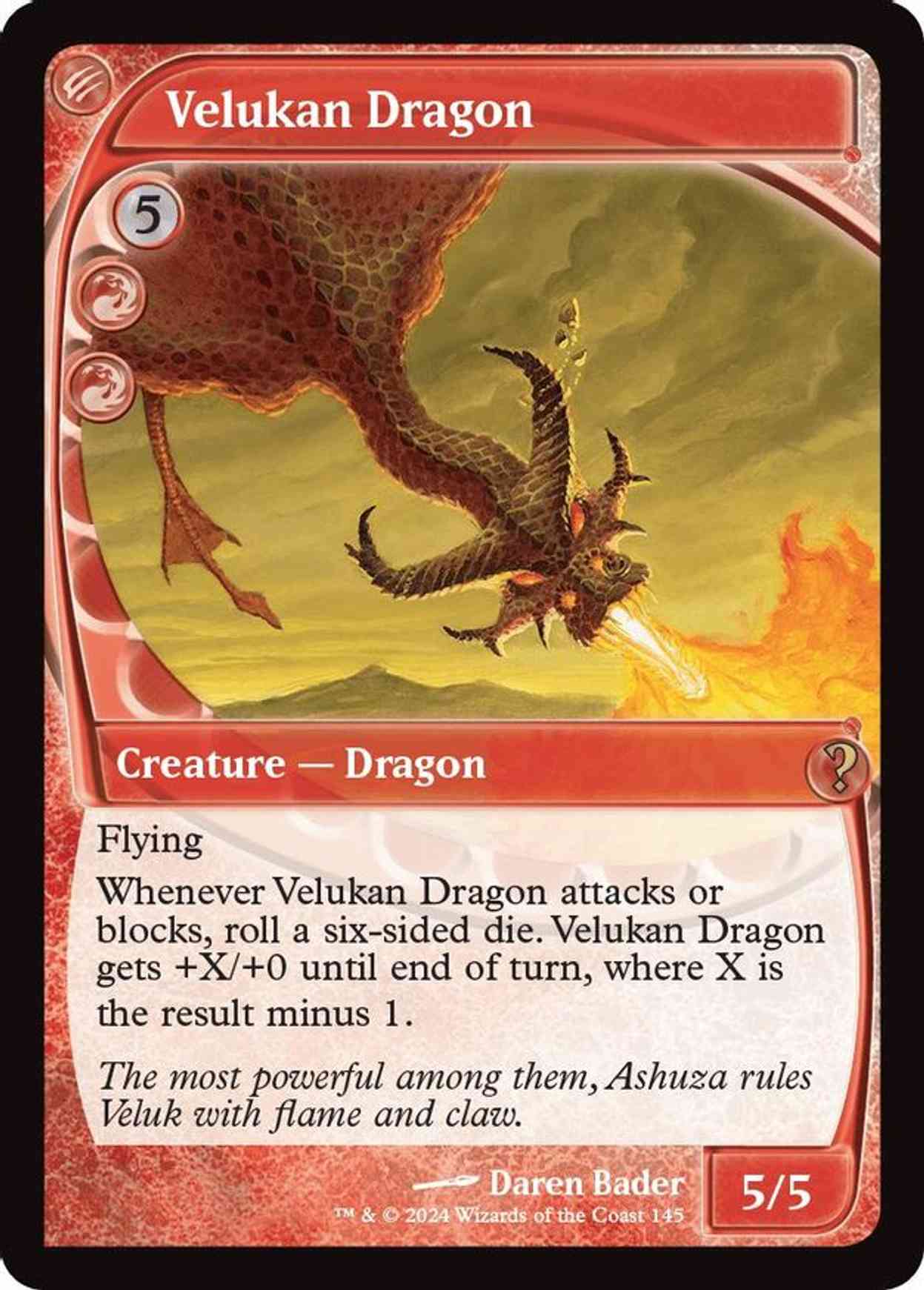 Velukan Dragon (Future Sight) magic card front