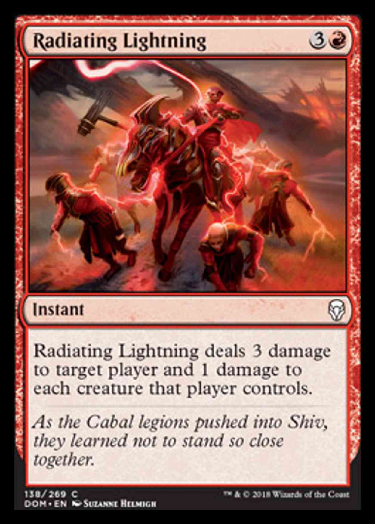 Radiating Lightning magic card front