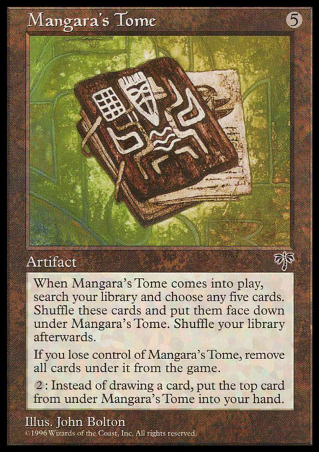 Mangara's Tome magic card front