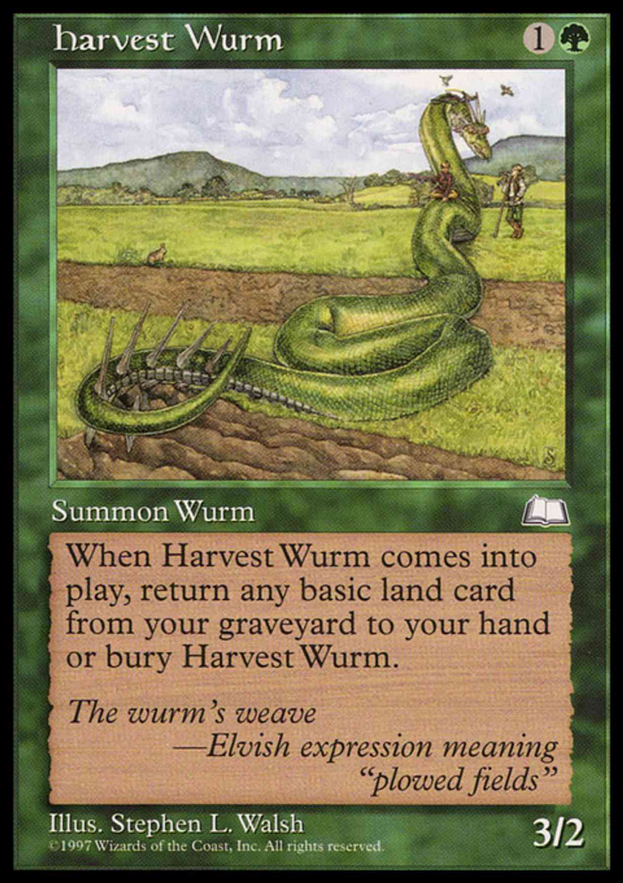 Harvest Wurm magic card front