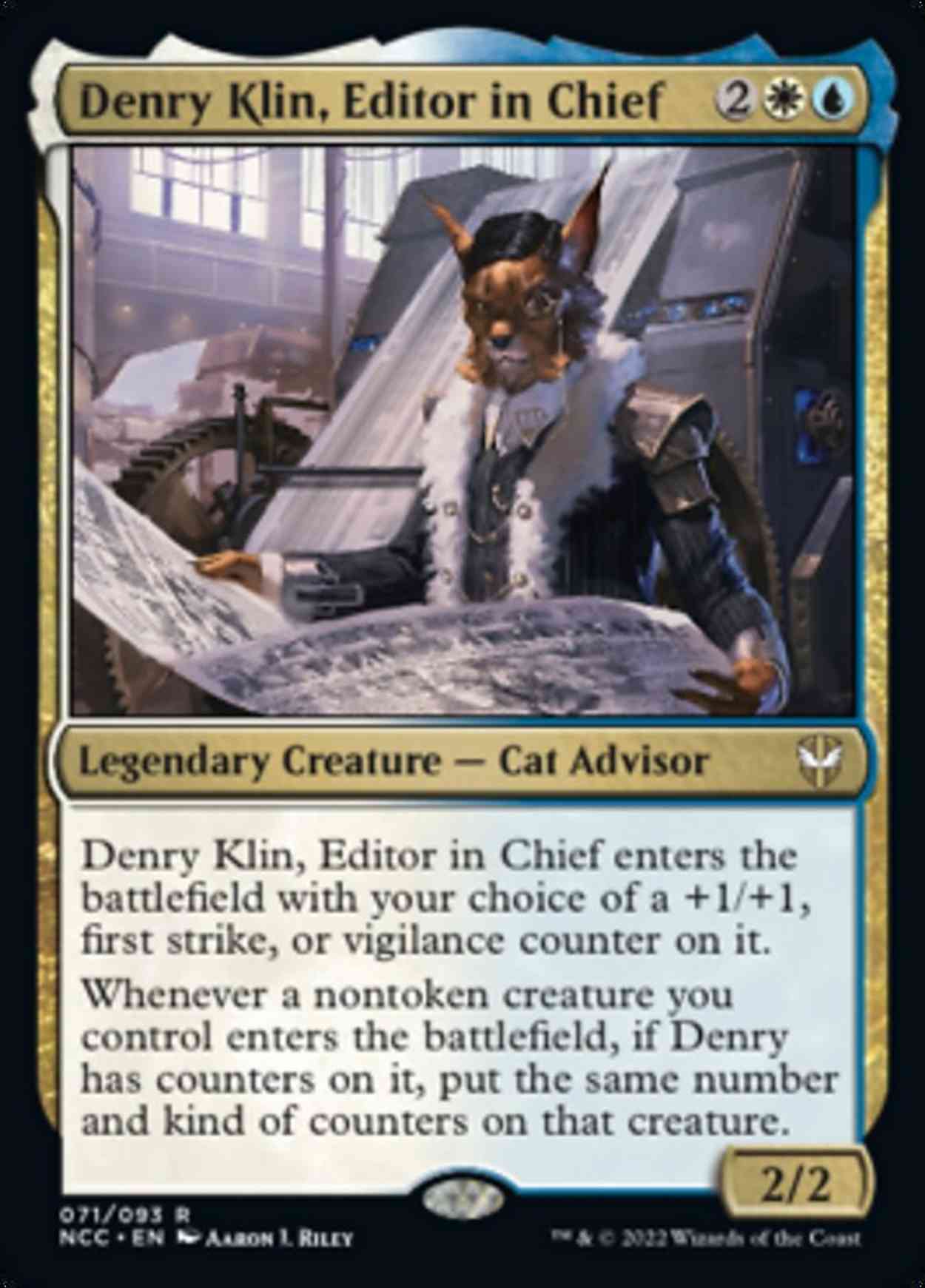 Denry Klin, Editor in Chief magic card front