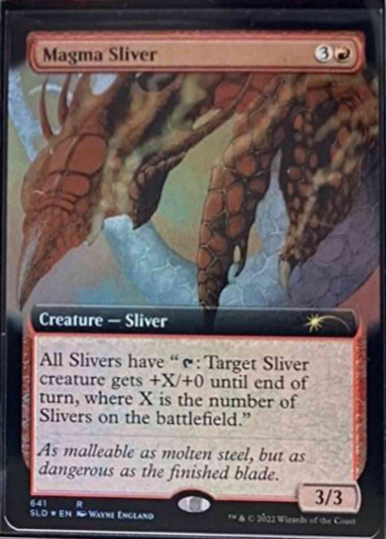 Magma Sliver (Extended Art) magic card front