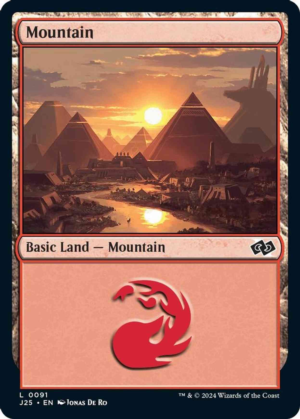 Mountain (0091) magic card front