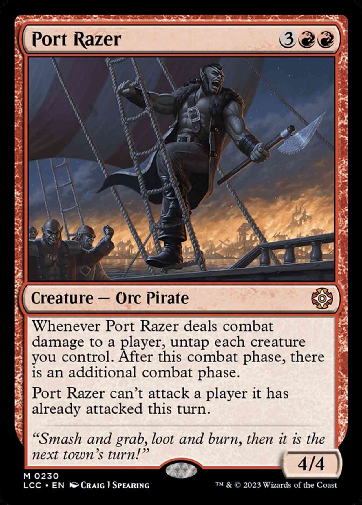 Port Razer magic card front