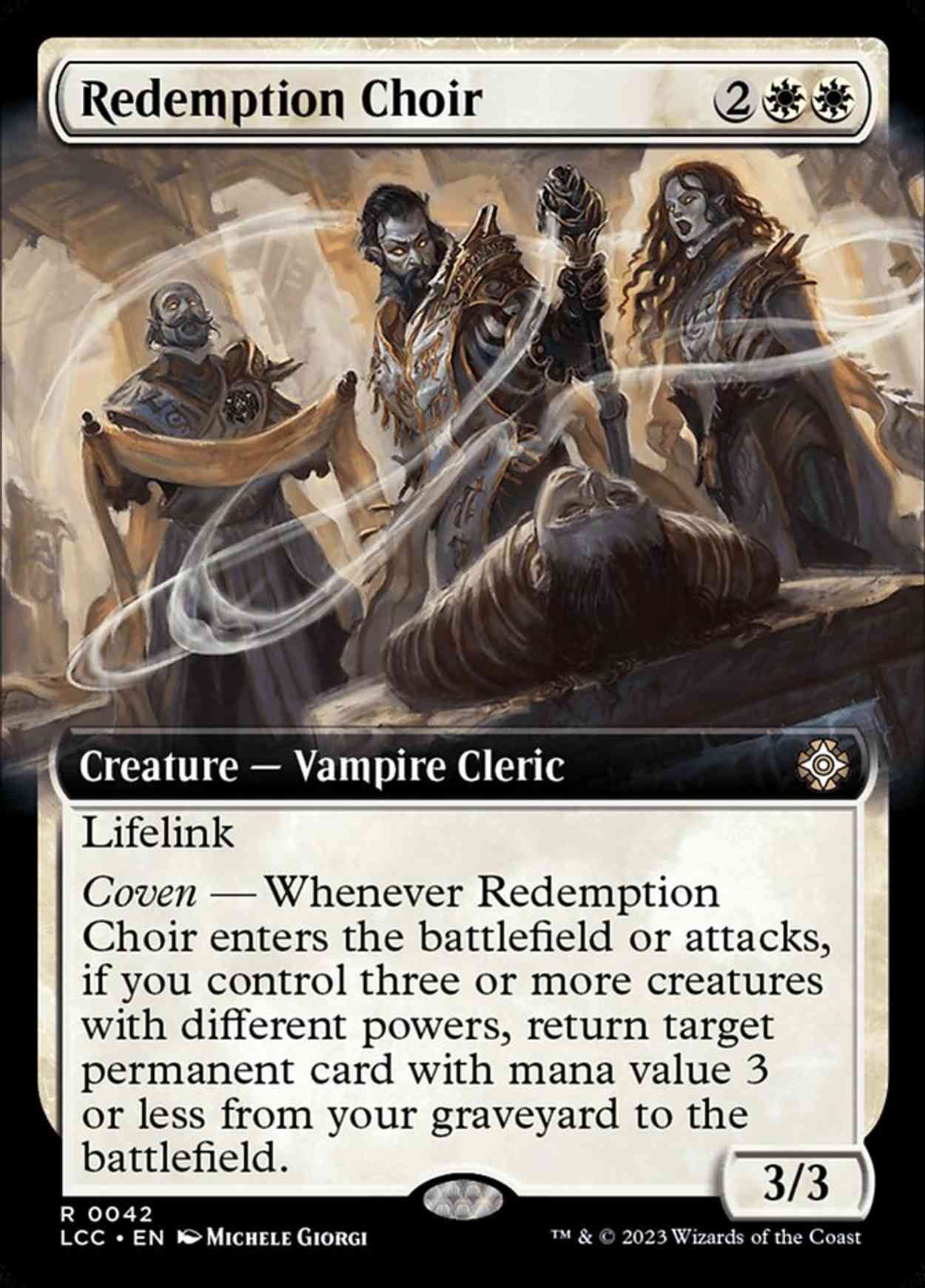 Redemption Choir (Extended Art) magic card front