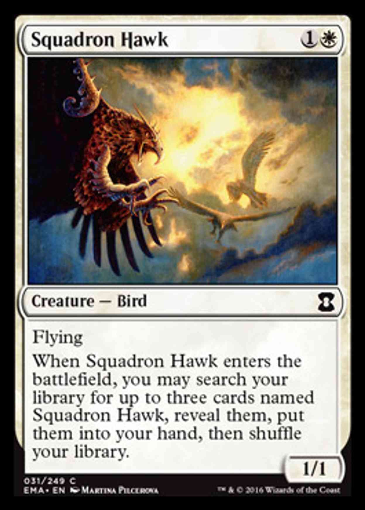Squadron Hawk magic card front