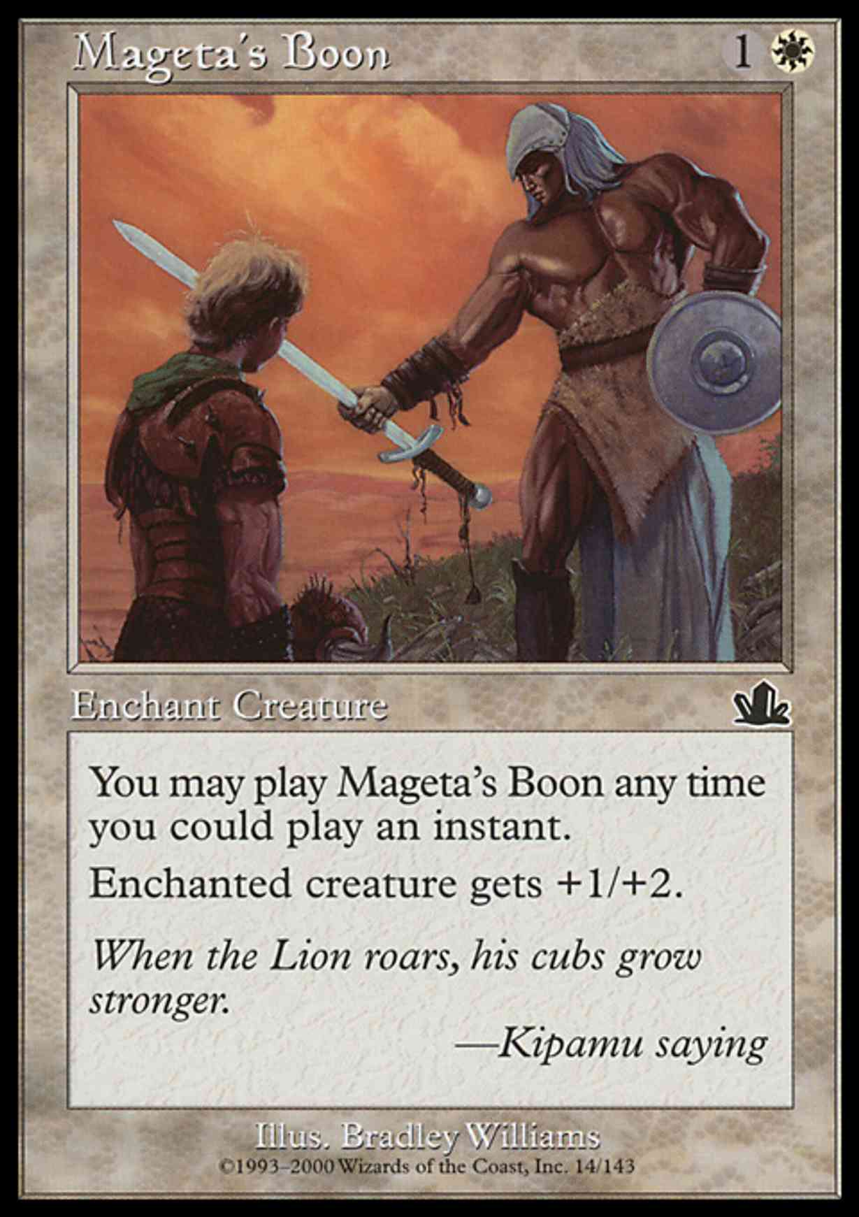 Mageta's Boon magic card front