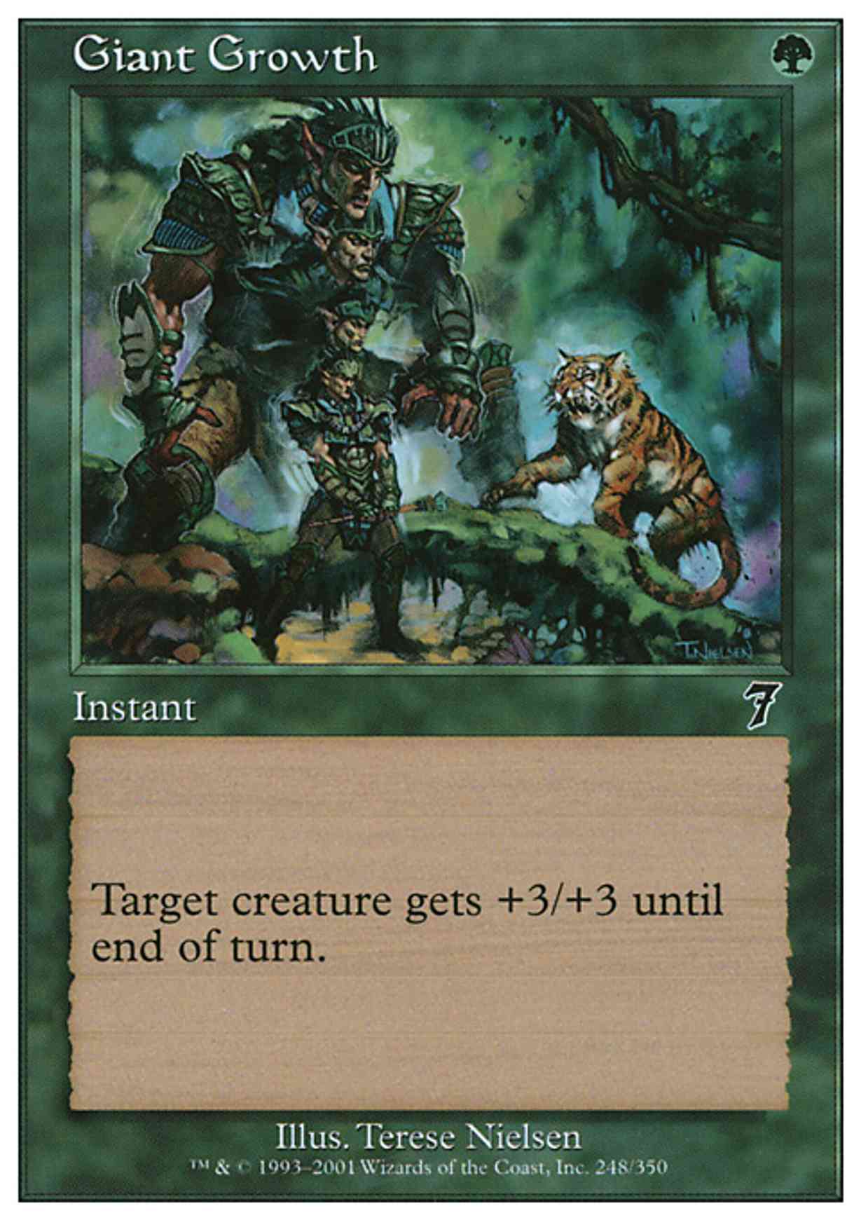 Giant Growth magic card front