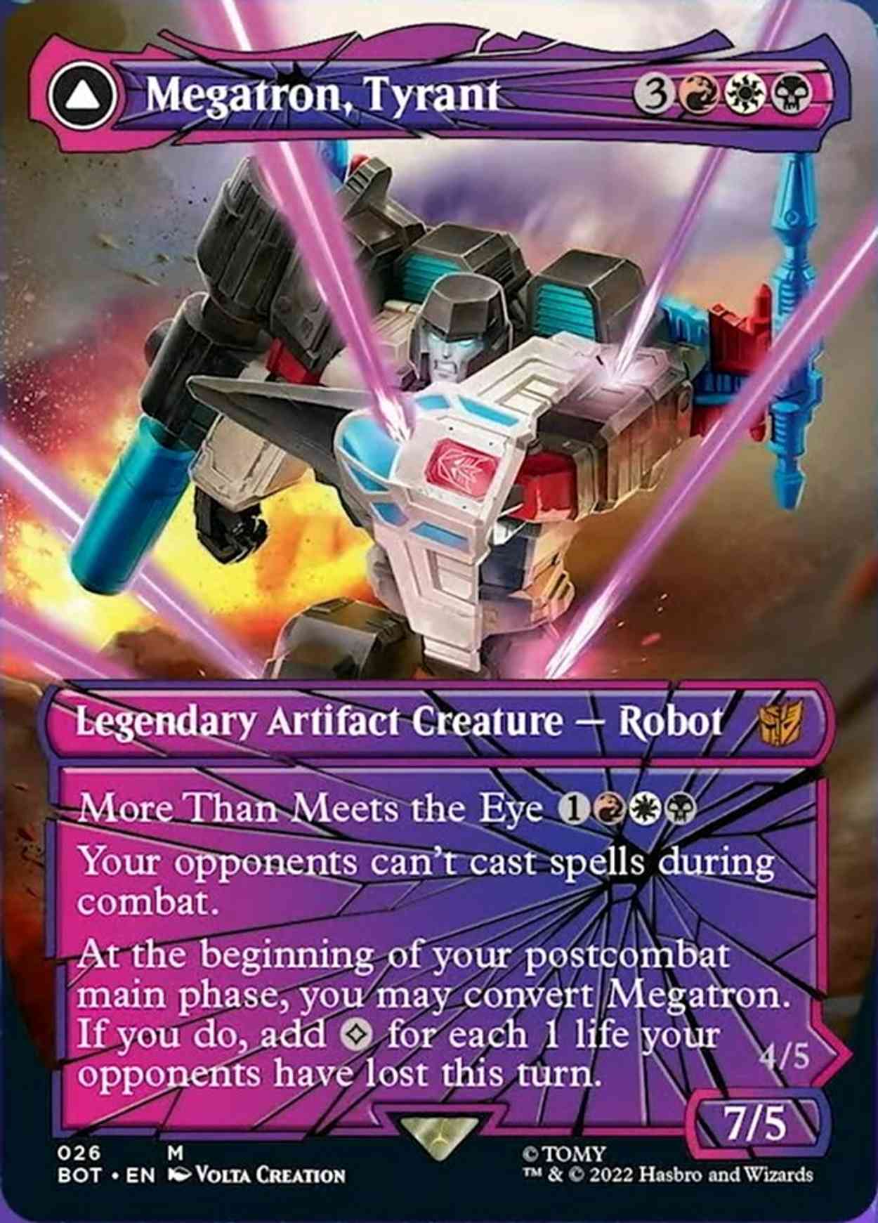 Megatron, Tyrant (Shattered Glass) magic card front
