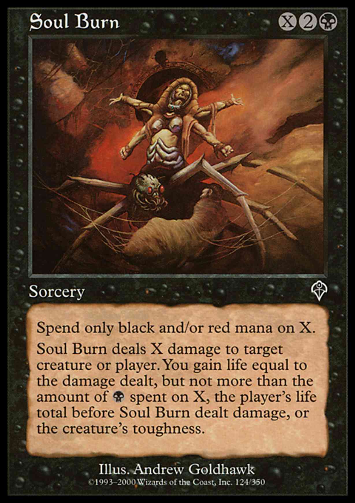 Soul Burn magic card front