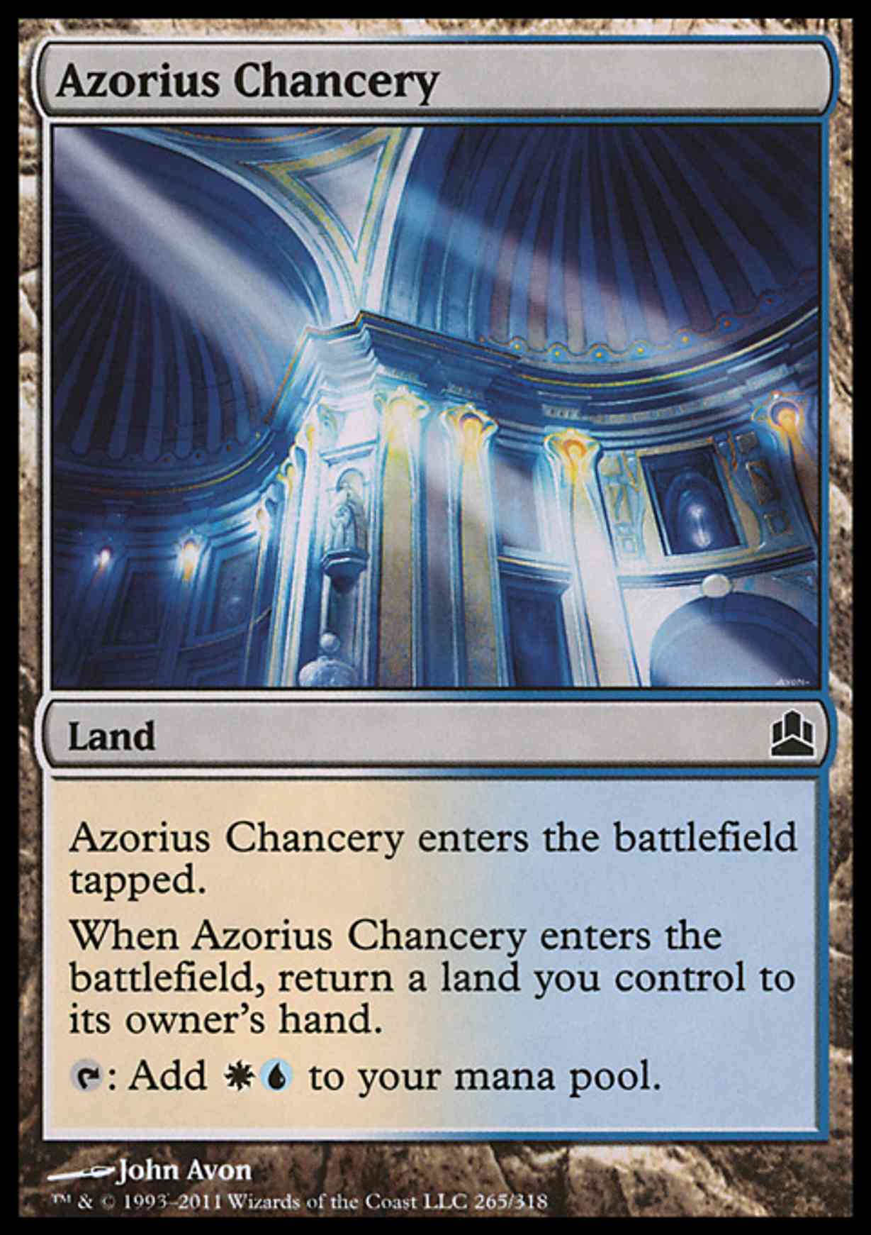 Azorius Chancery magic card front