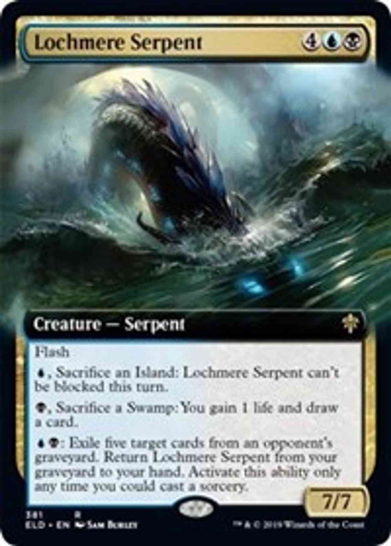 Lochmere Serpent (Extended Art) magic card front
