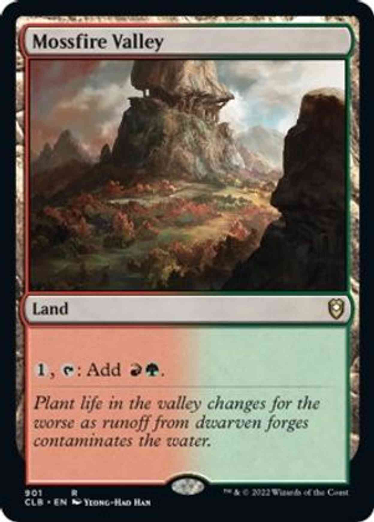 Mossfire Valley magic card front