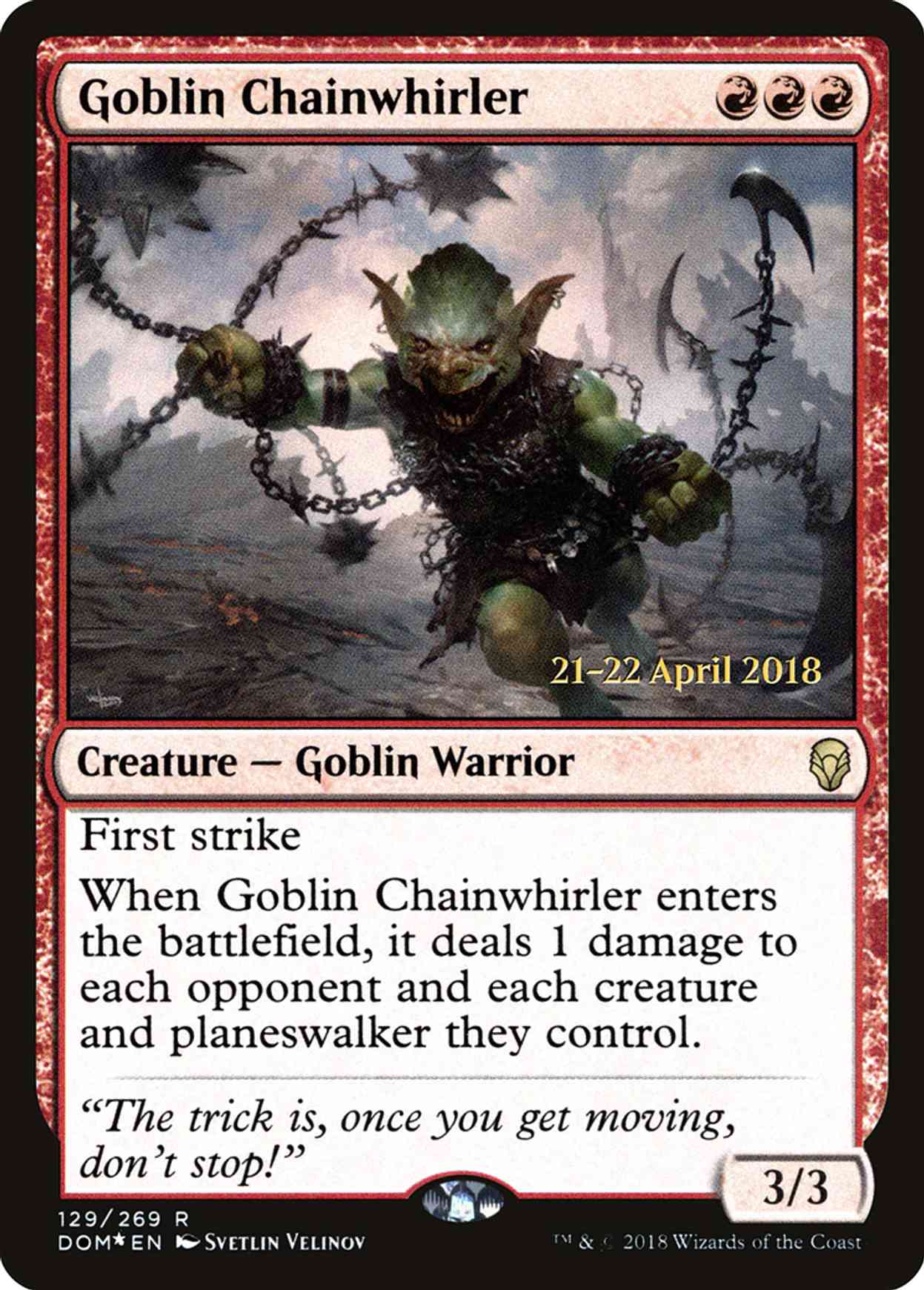 Goblin Chainwhirler magic card front