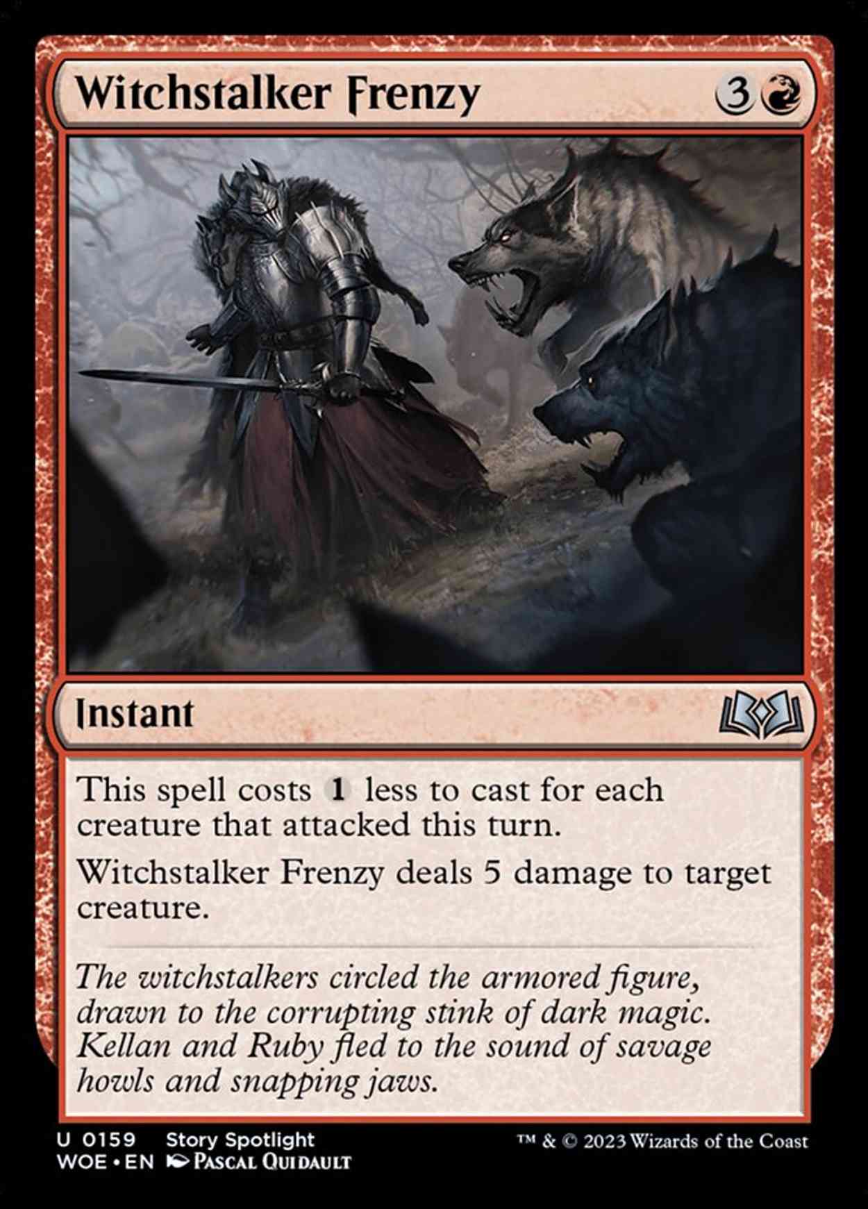 Witchstalker Frenzy magic card front