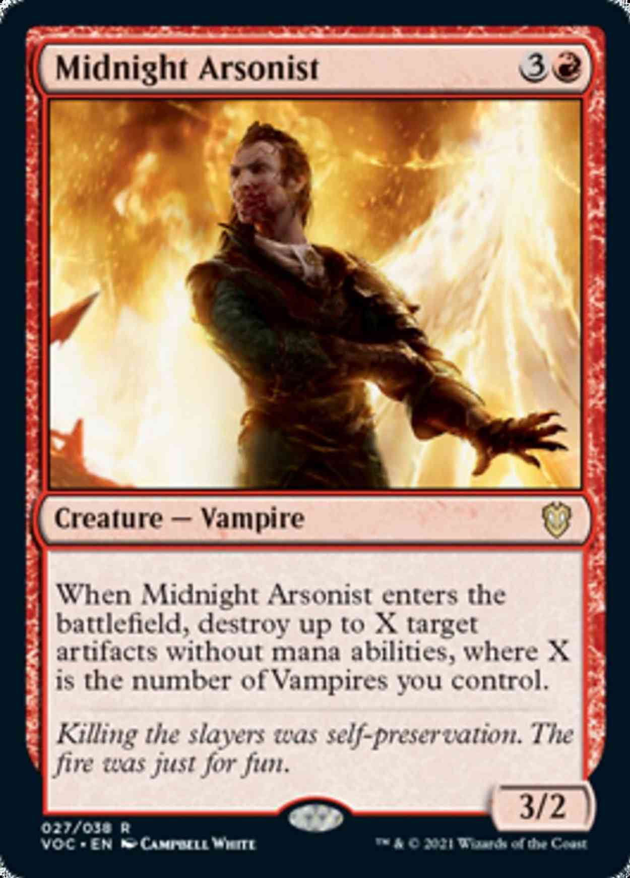 Midnight Arsonist magic card front
