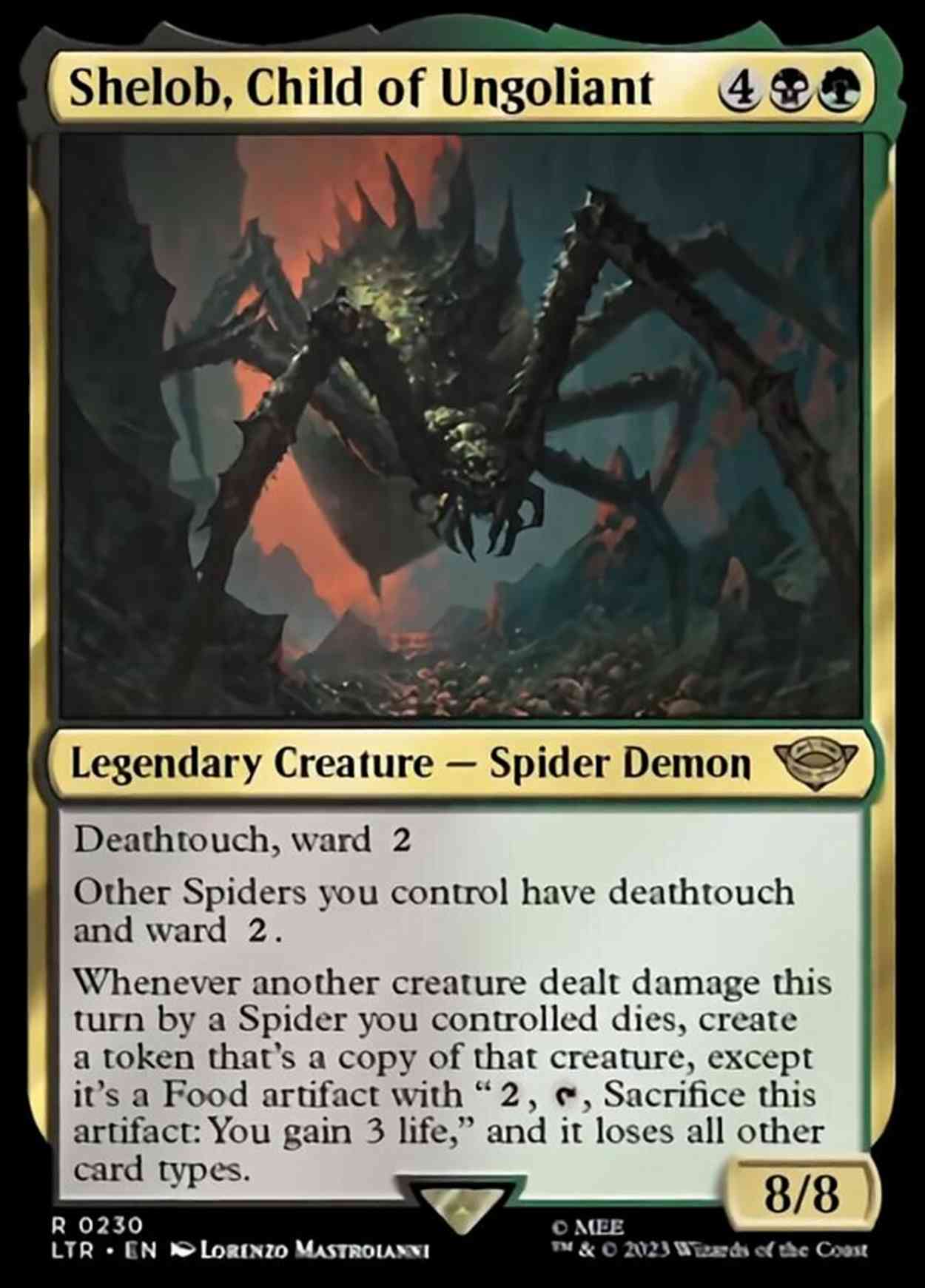 Shelob, Child of Ungoliant magic card front