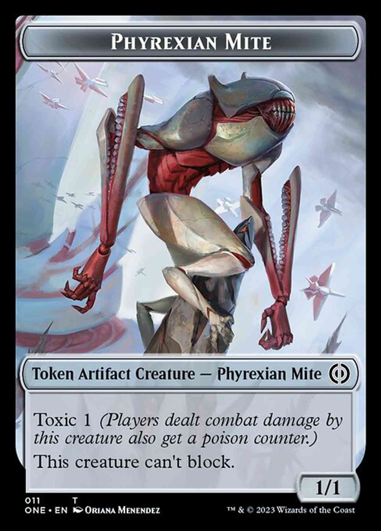 Phyrexian Mite // Phyrexian Insect Double-sided Token magic card front