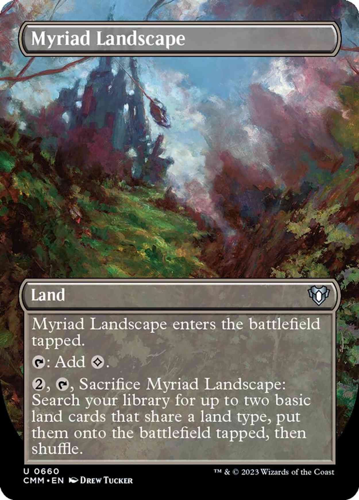 Myriad Landscape (Borderless) magic card front