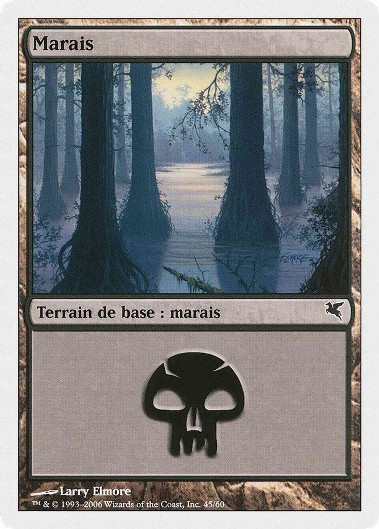 Swamp (French) - "Marais" (A45) magic card front