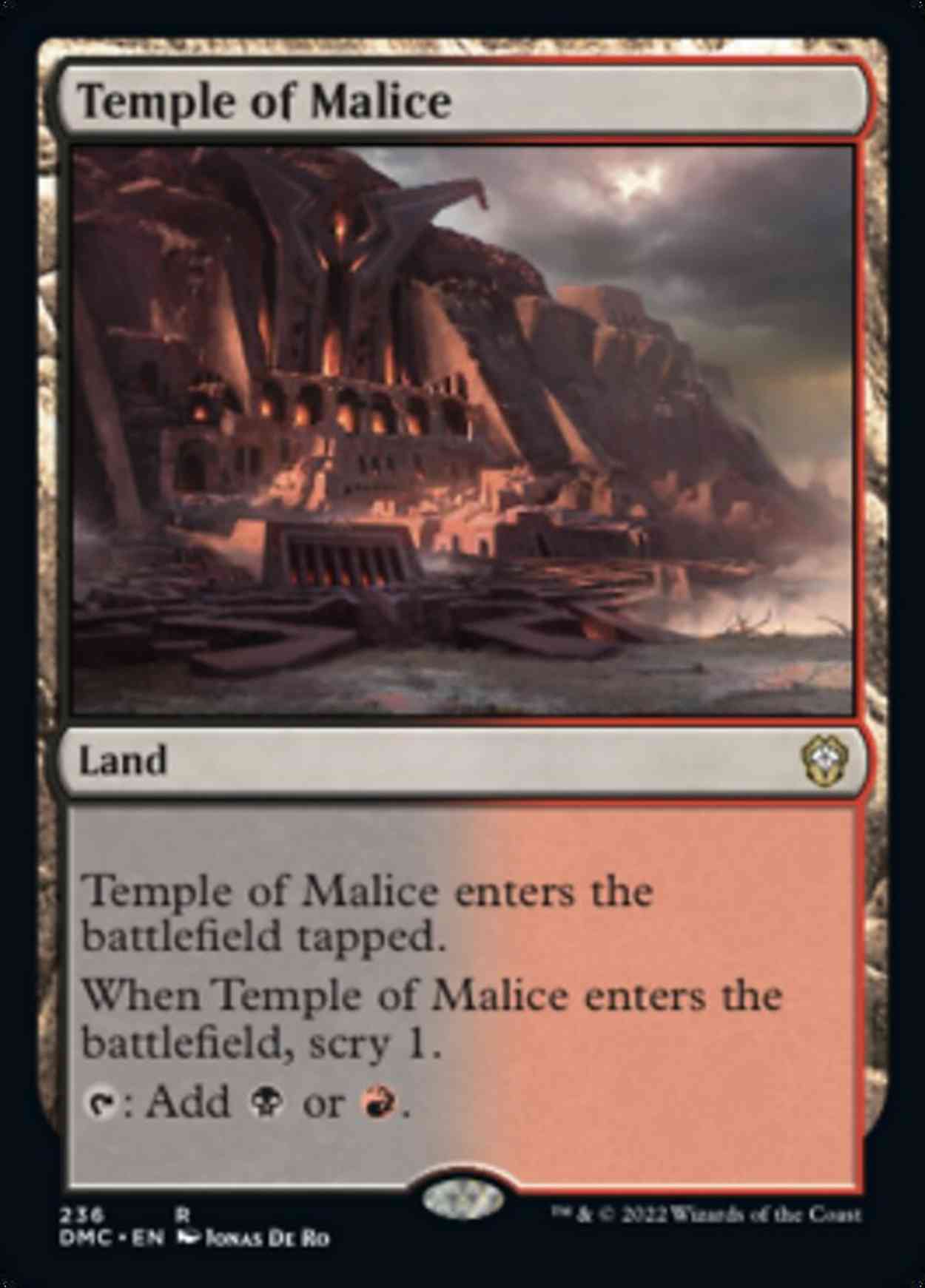Temple of Malice magic card front