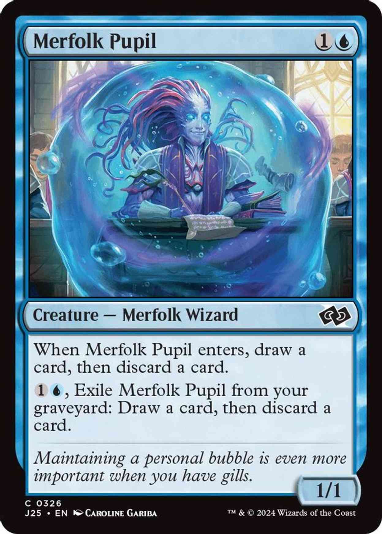 Merfolk Pupil magic card front