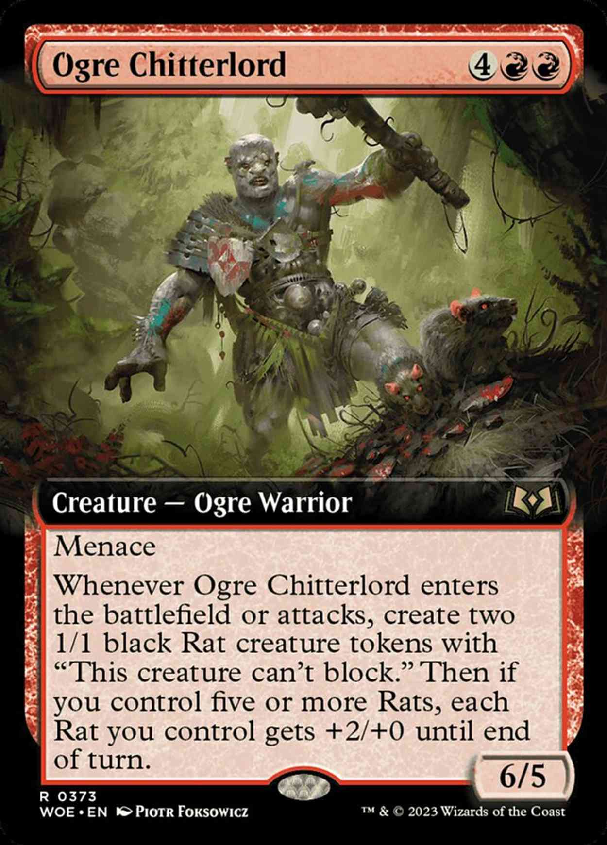 Ogre Chitterlord (Extended Art) magic card front