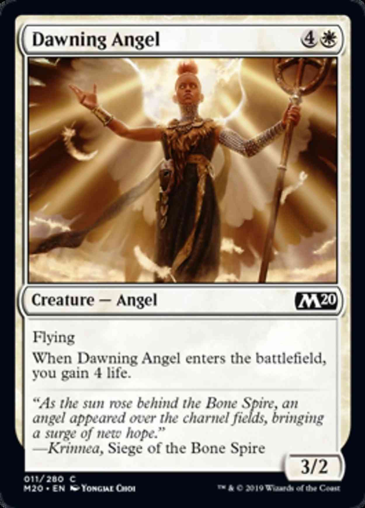 Dawning Angel magic card front