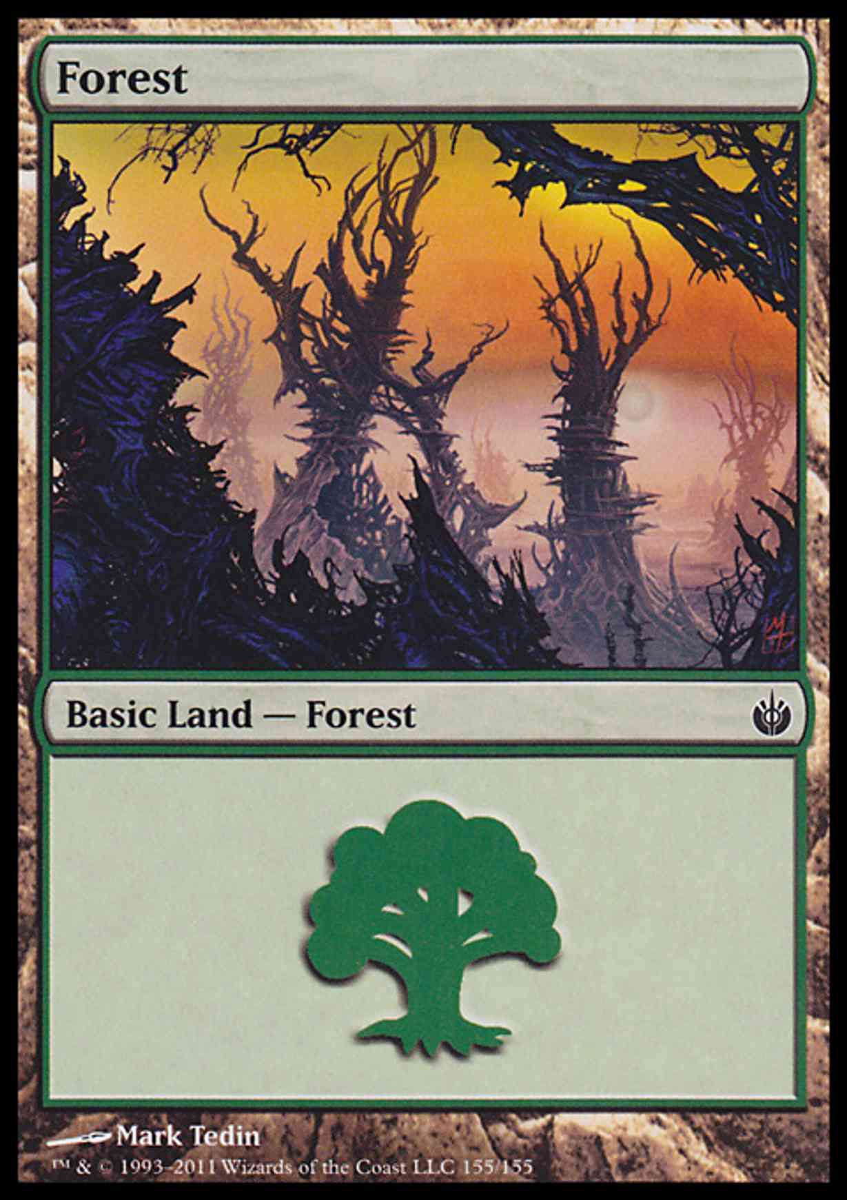 Forest (155) magic card front