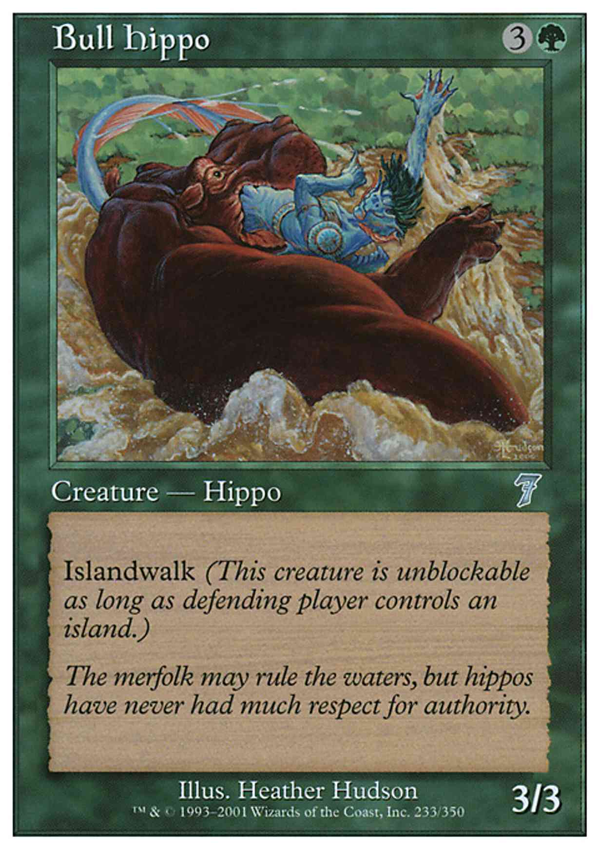 Bull Hippo magic card front