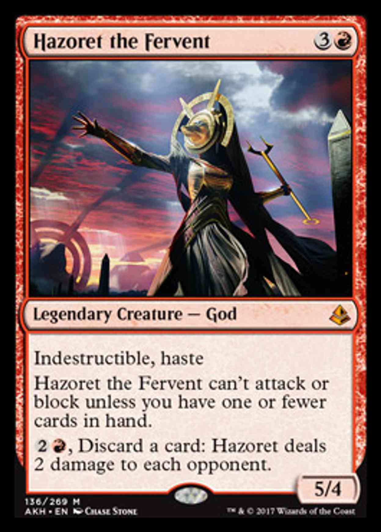 Hazoret the Fervent magic card front