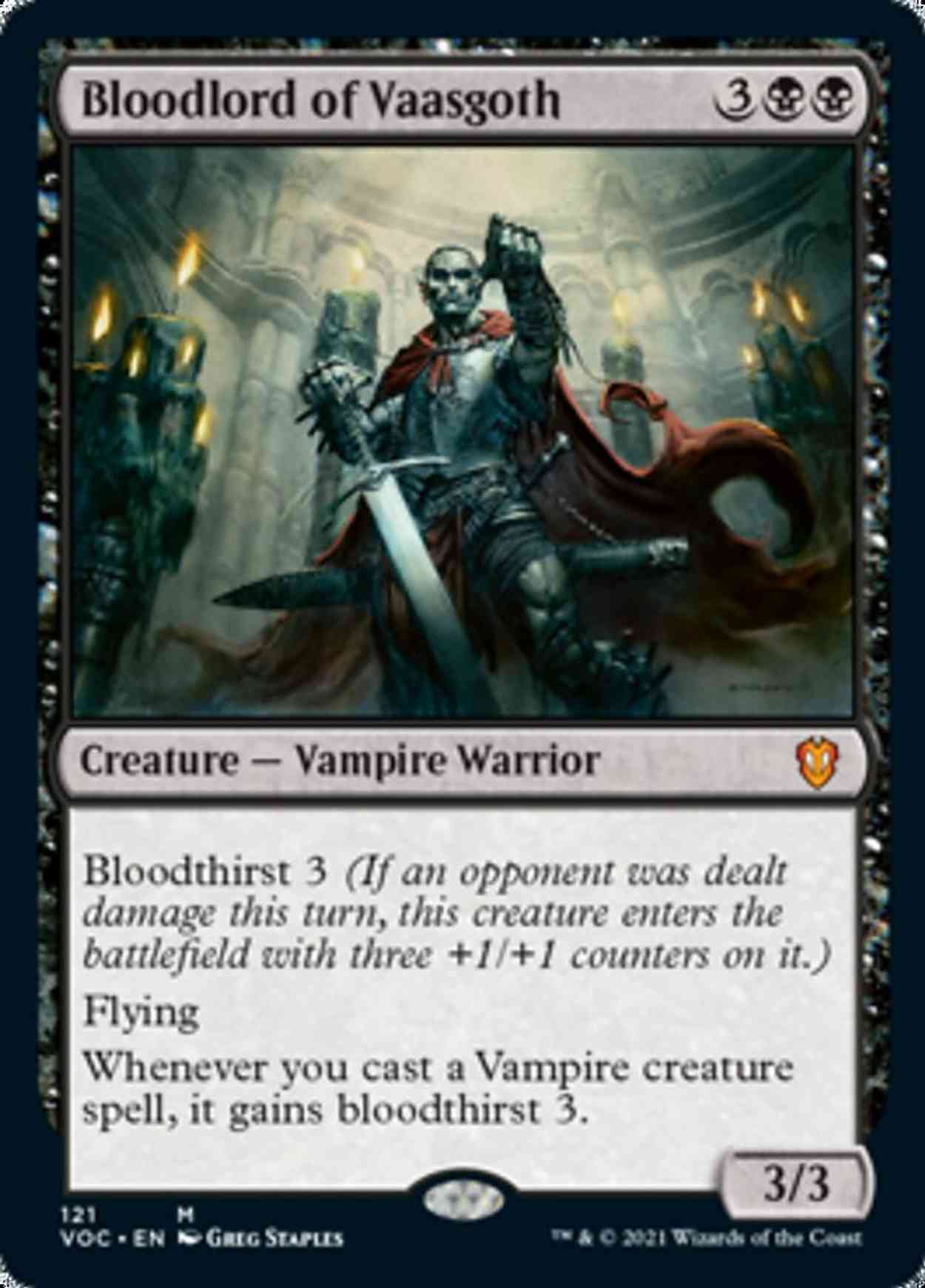 Bloodlord of Vaasgoth magic card front