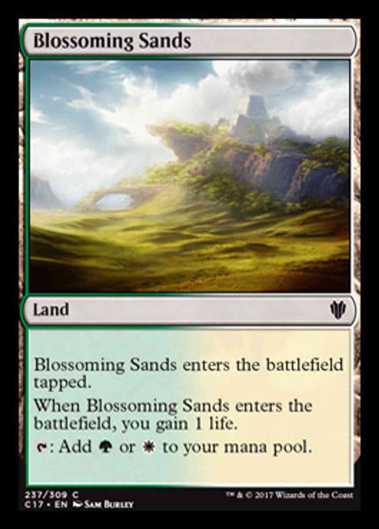 Blossoming Sands magic card front