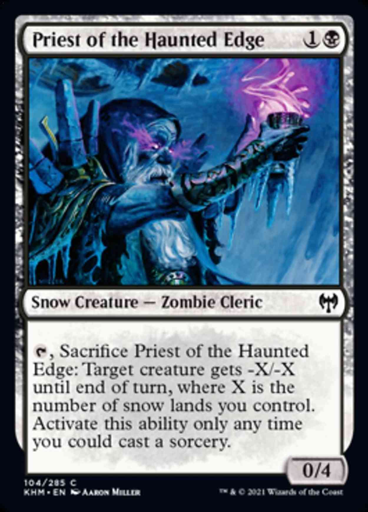 Priest of the Haunted Edge magic card front