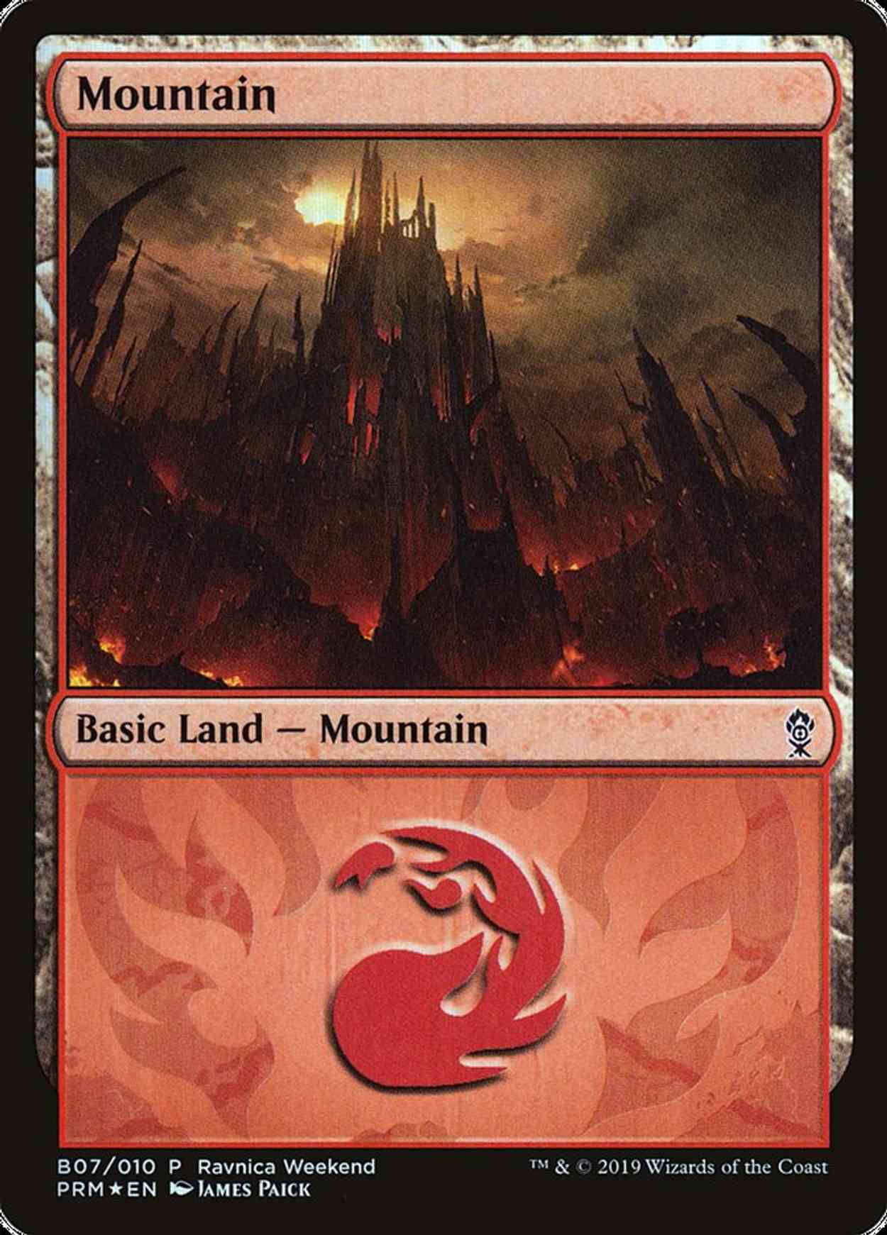 Mountain - Gruul (B07) magic card front
