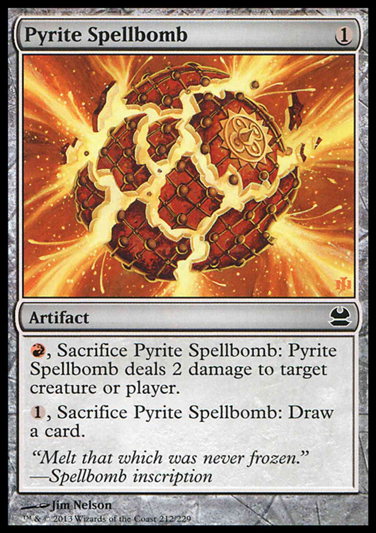 Pyrite Spellbomb magic card front