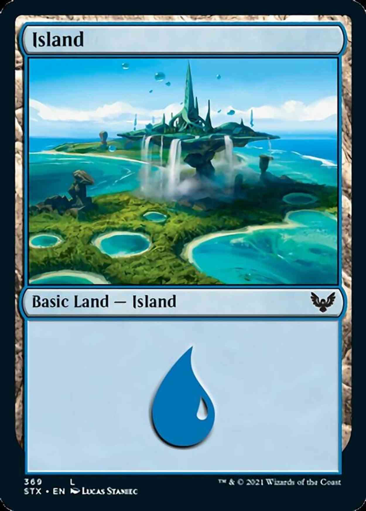 Island (369) magic card front