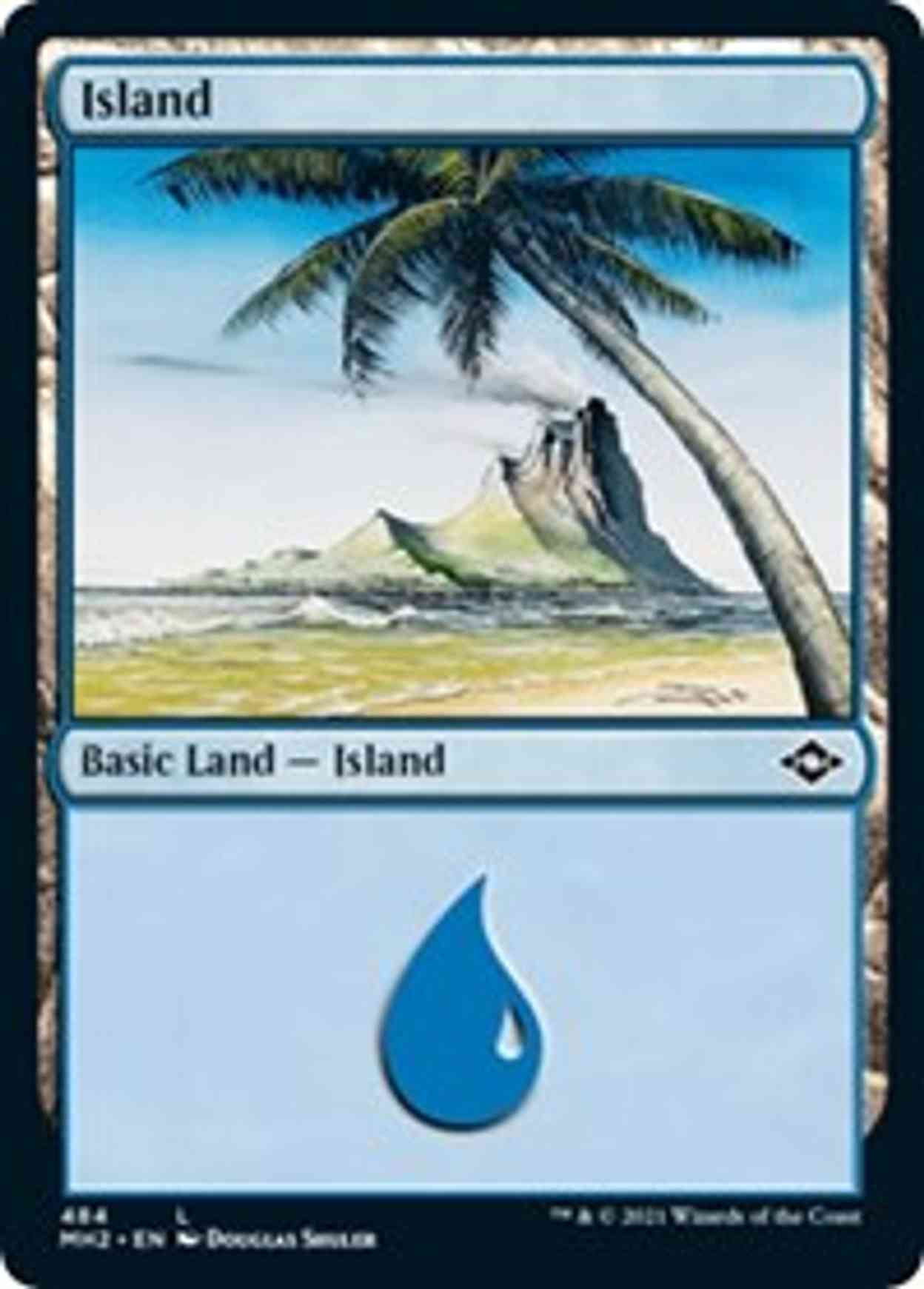 Island (484) magic card front