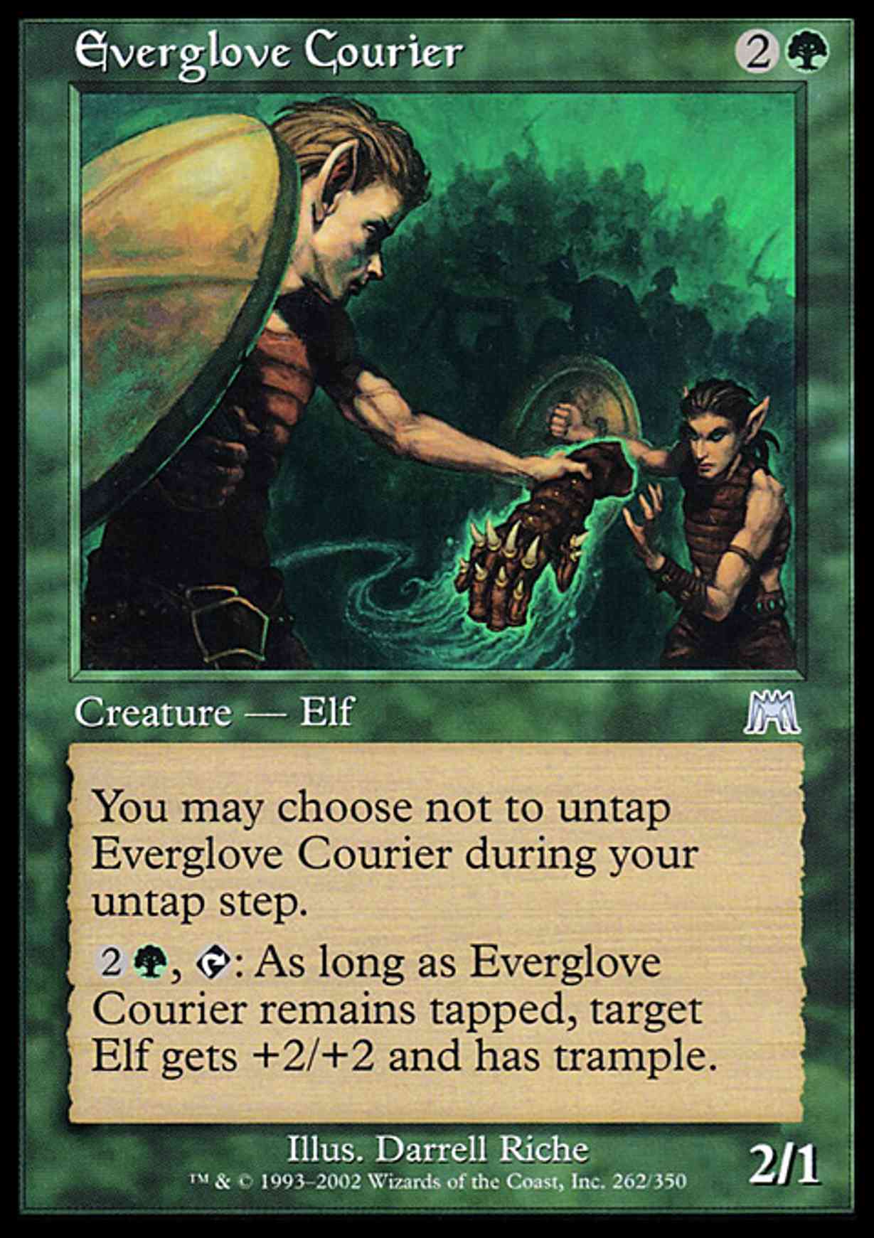 Everglove Courier magic card front
