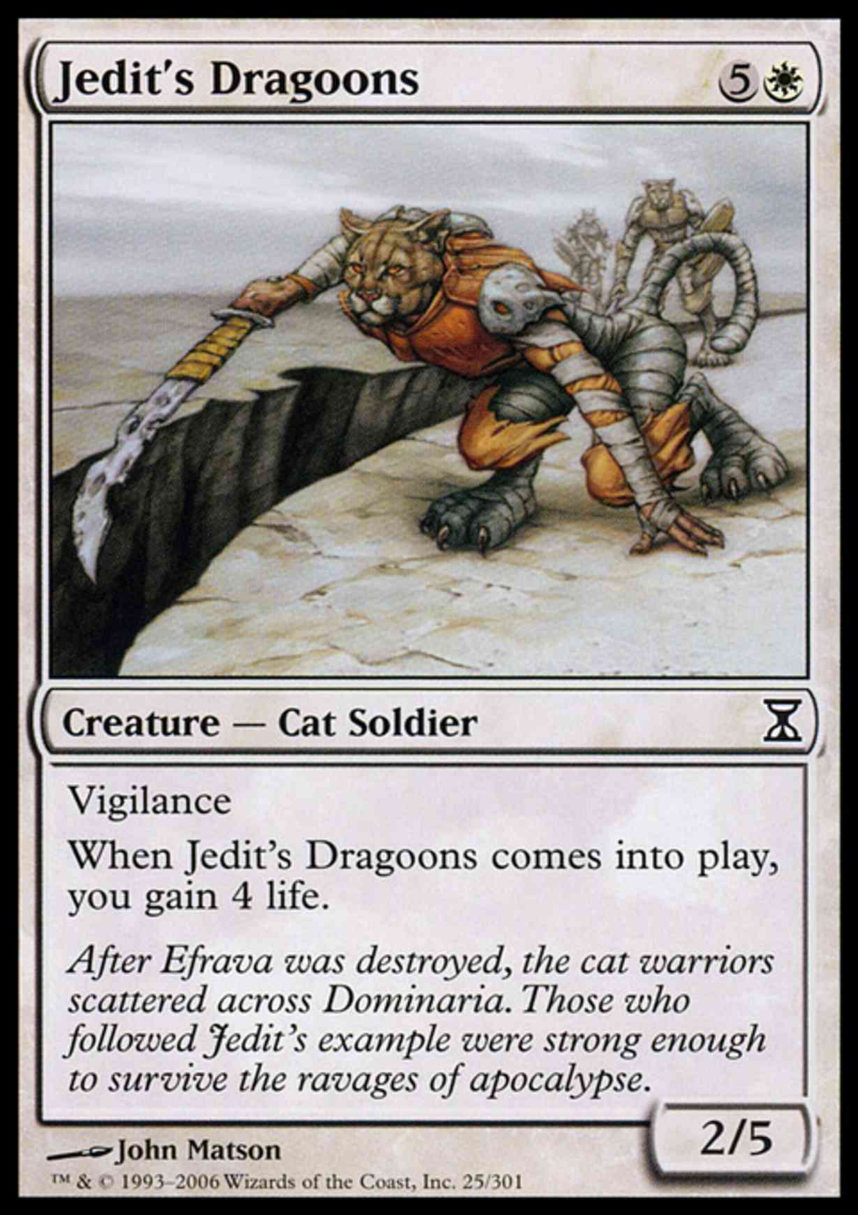 Jedit's Dragoons magic card front