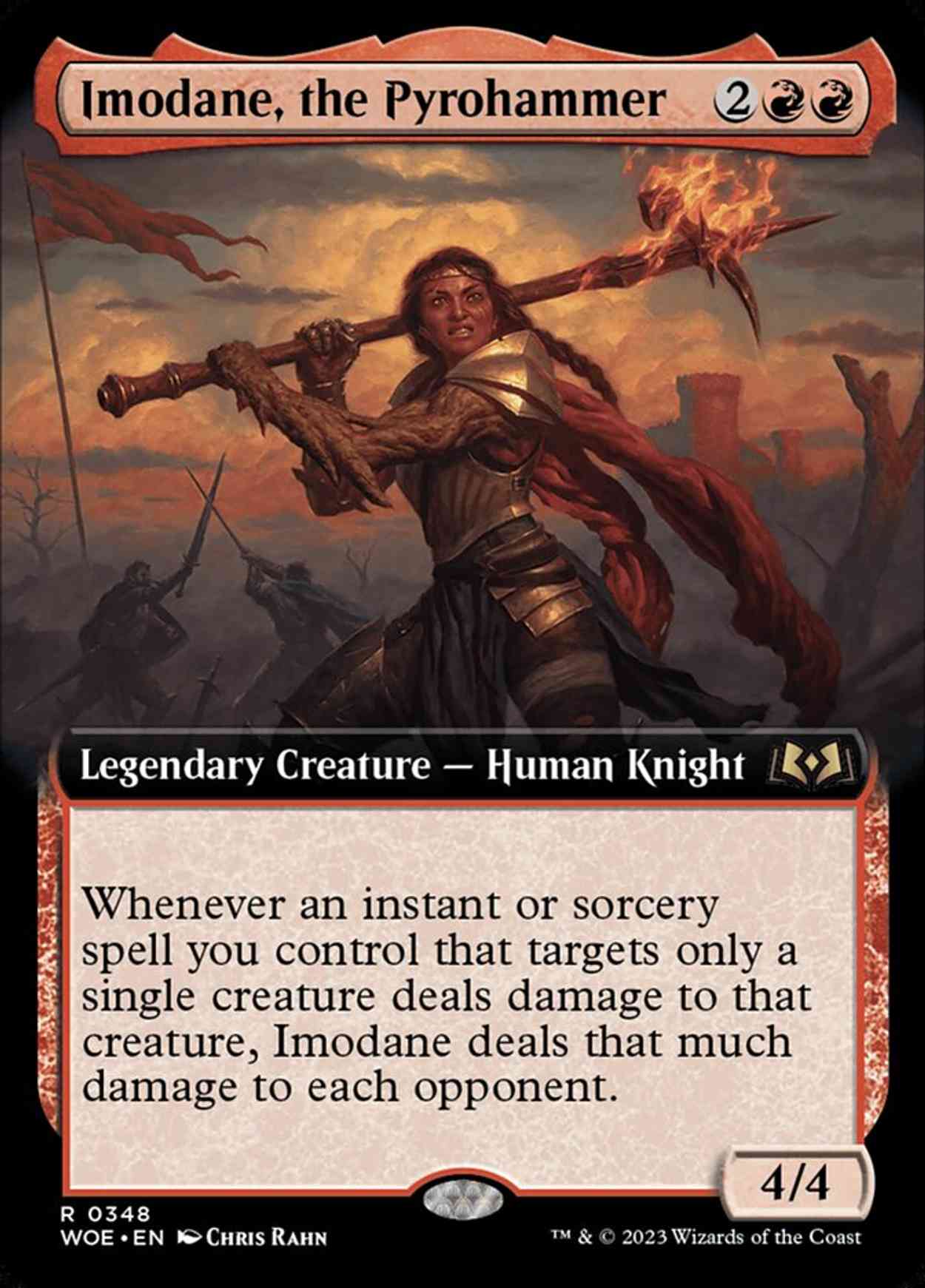 Imodane, the Pyrohammer (Extended Art) magic card front