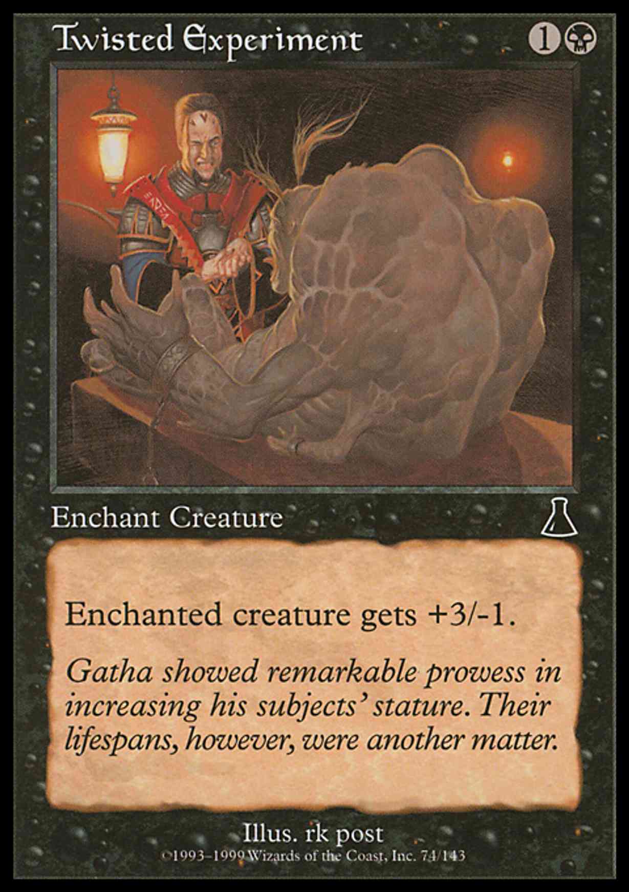 Twisted Experiment magic card front