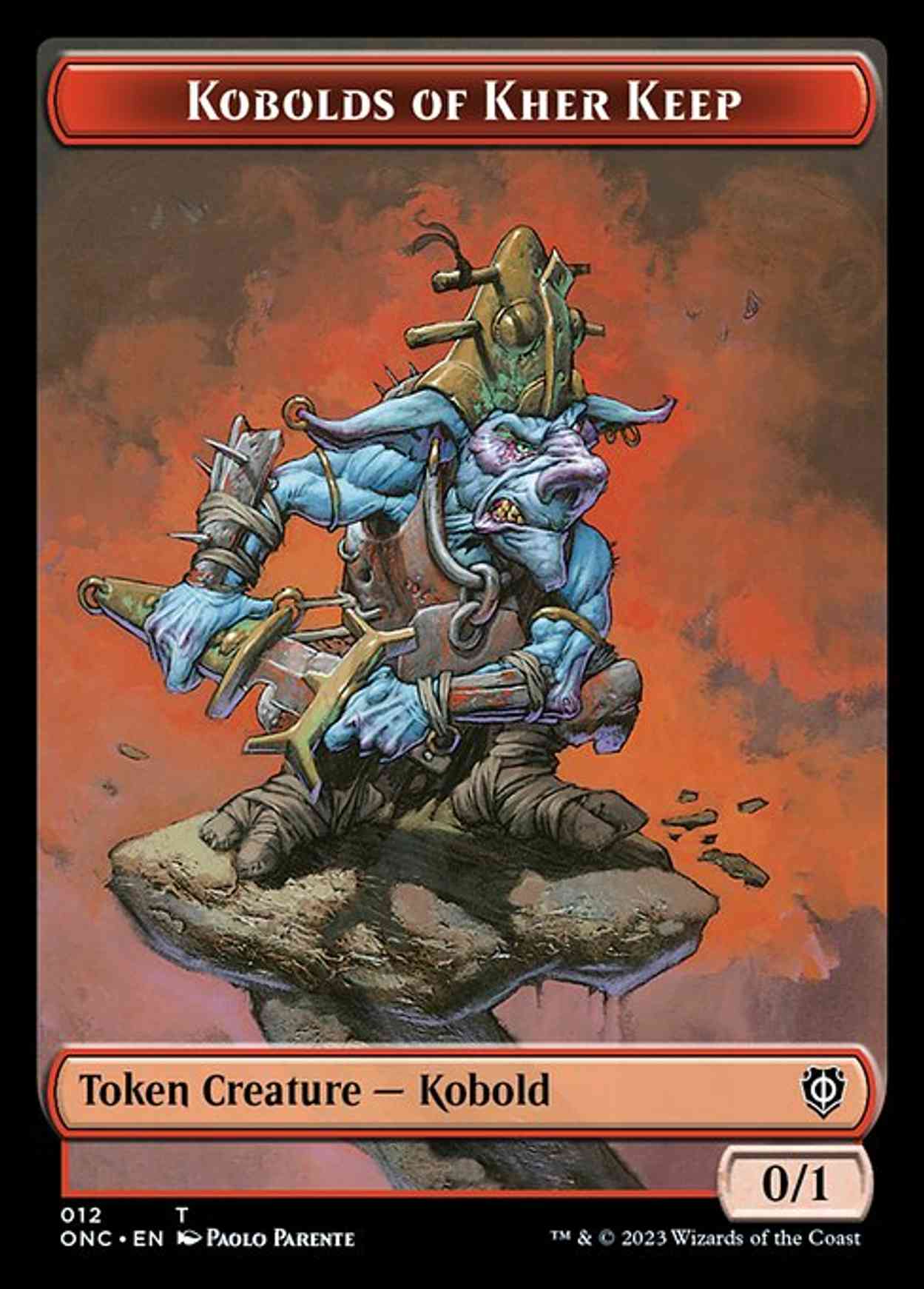 Kobolds of Kher Keep // Dragon Double-sided Token magic card front