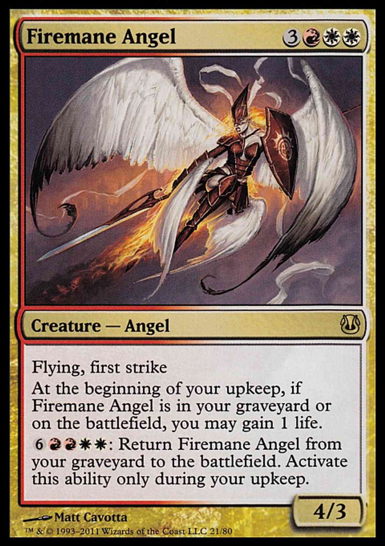 Firemane Angel magic card front
