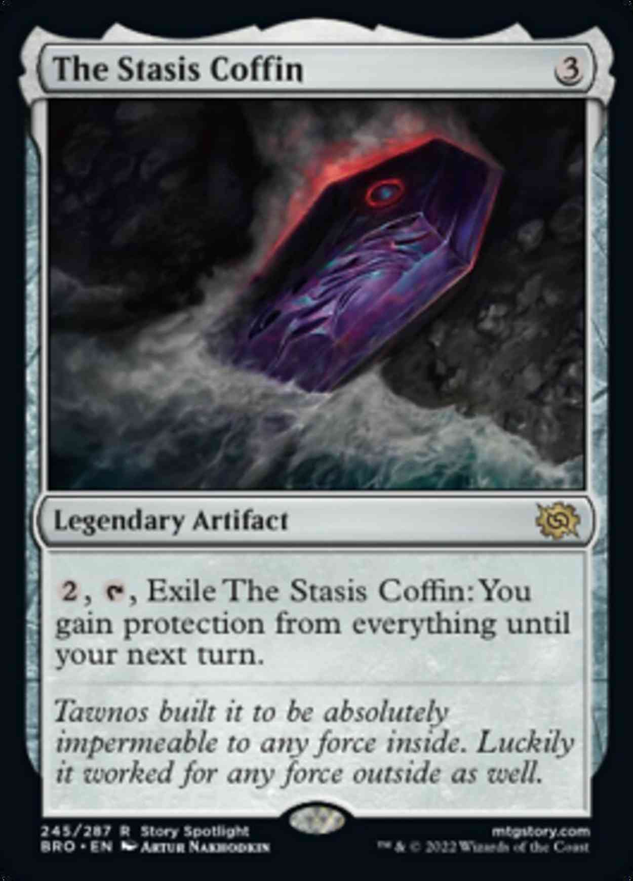 The Stasis Coffin magic card front