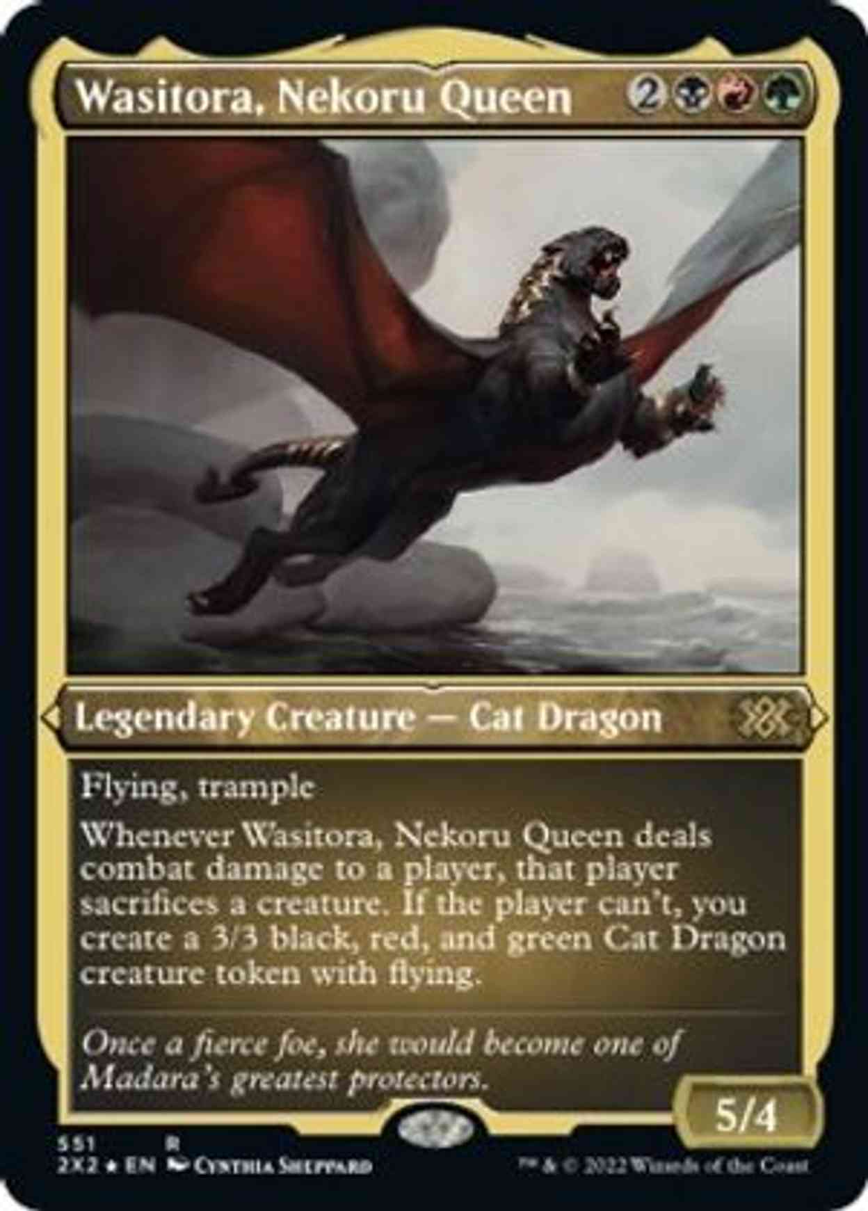 Wasitora, Nekoru Queen (Foil Etched) magic card front