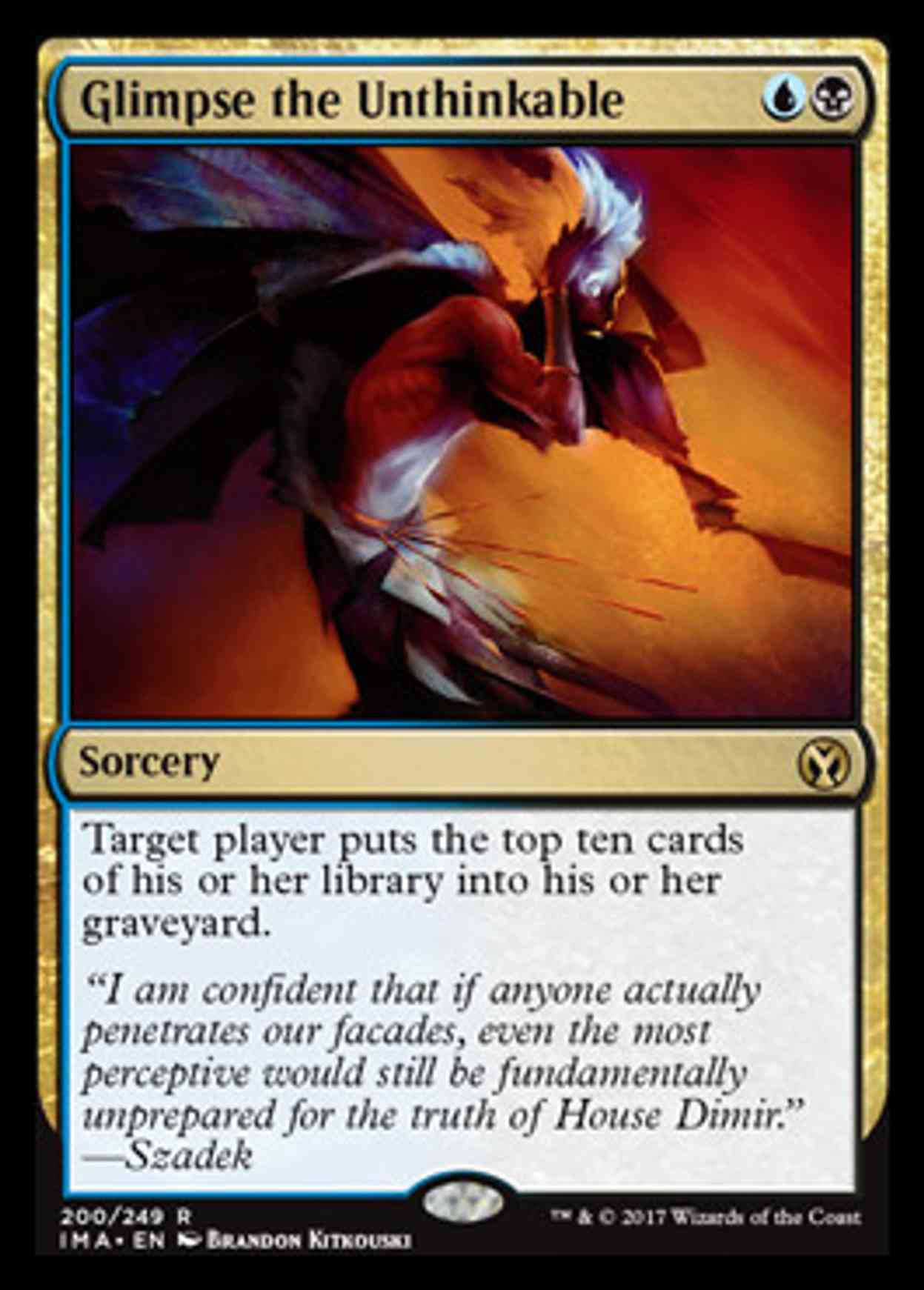 Glimpse the Unthinkable magic card front