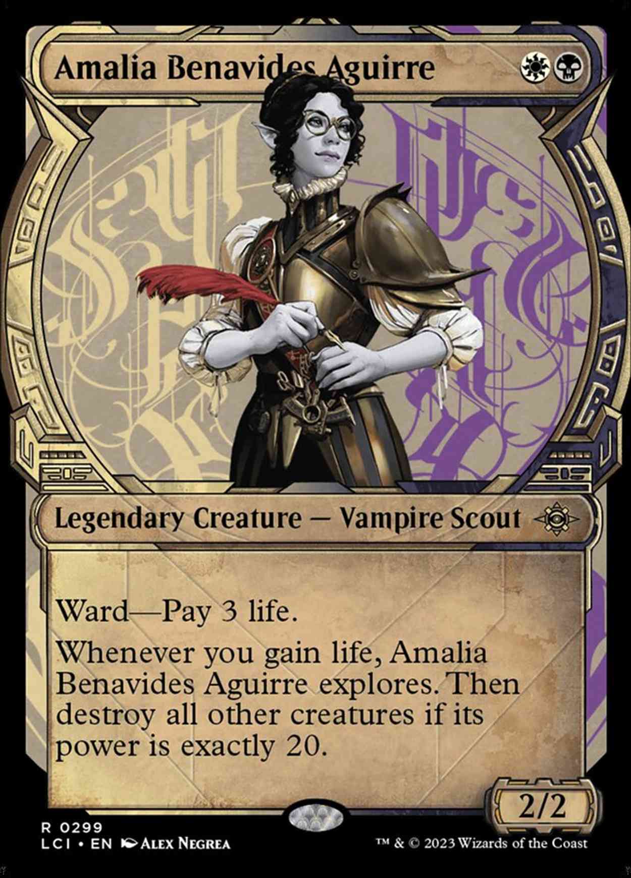 Amalia Benavides Aguirre (Showcase) magic card front